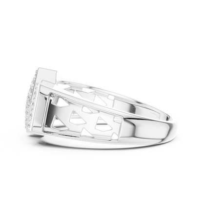 Princess Shape Round Diamond Ring | Modern Luxury Style