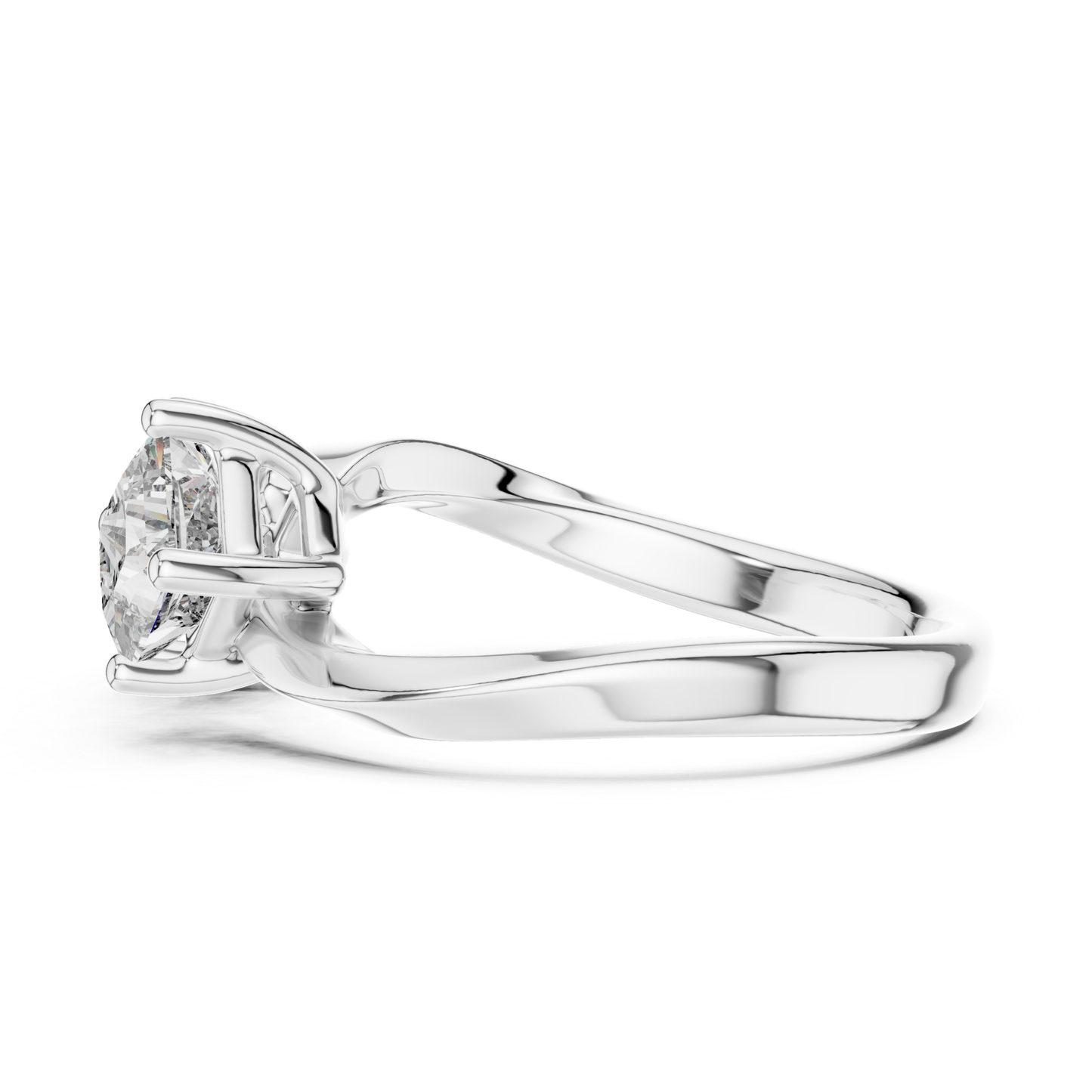 Princess Cut Open Wrap Diamond Ring | Modern Luxury Style