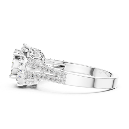 Round Cluster Halo Diamond Rings | Luxury Vintage Style