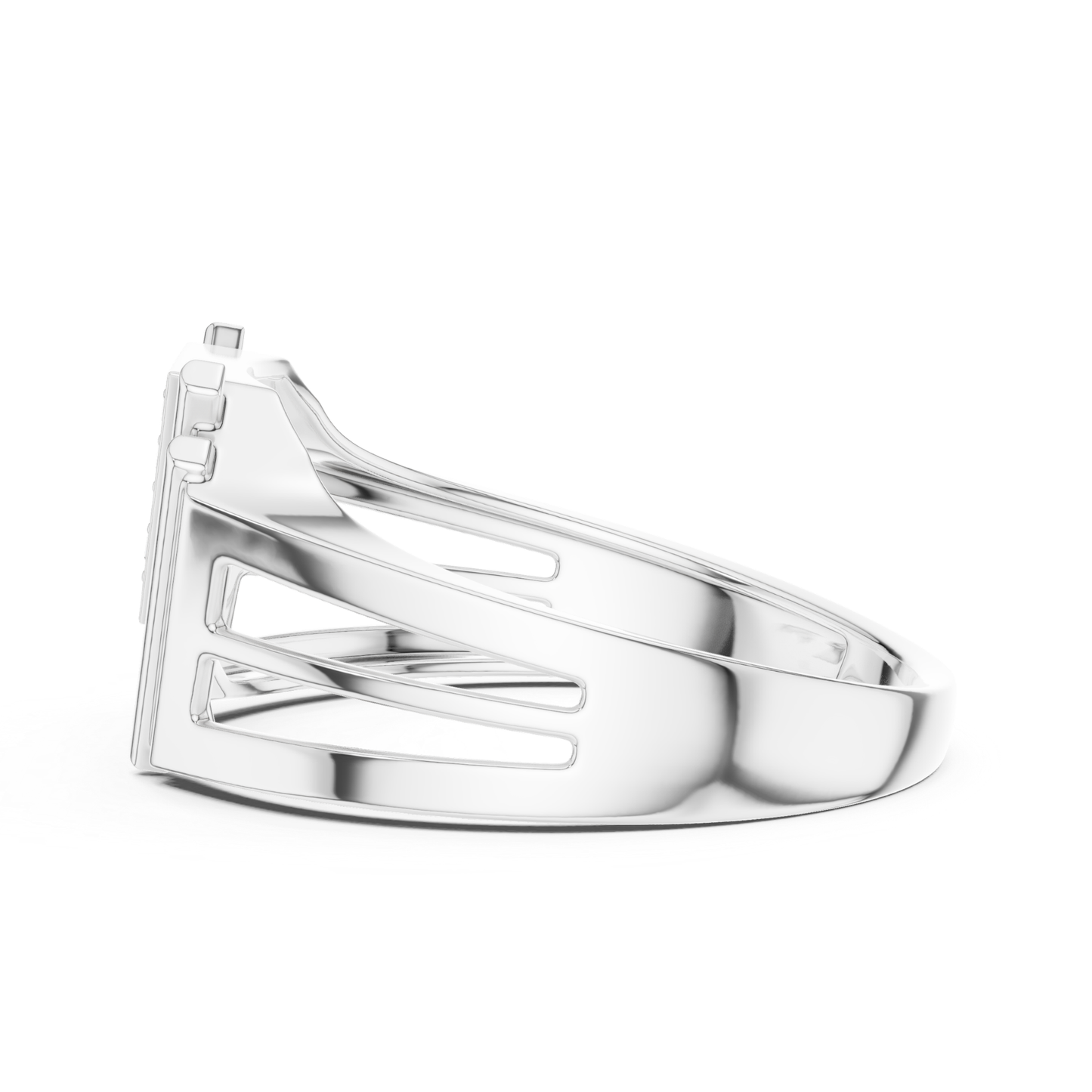 Modern Geometric Diamond Band | Luxury Statement Style