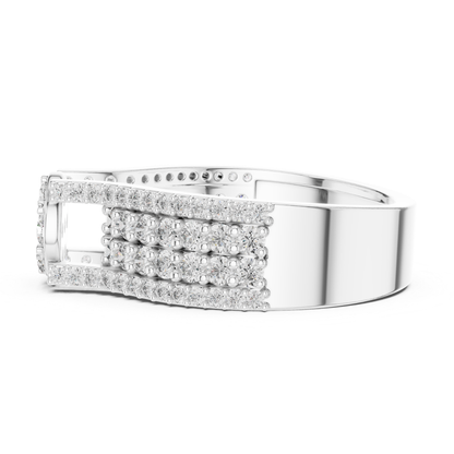 Flower Cluster Diamond Ring | Luxury Pave Gold Ring Style