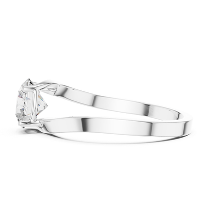 Round Diamond Open Band Ring | Where Brilliance Breathes Free