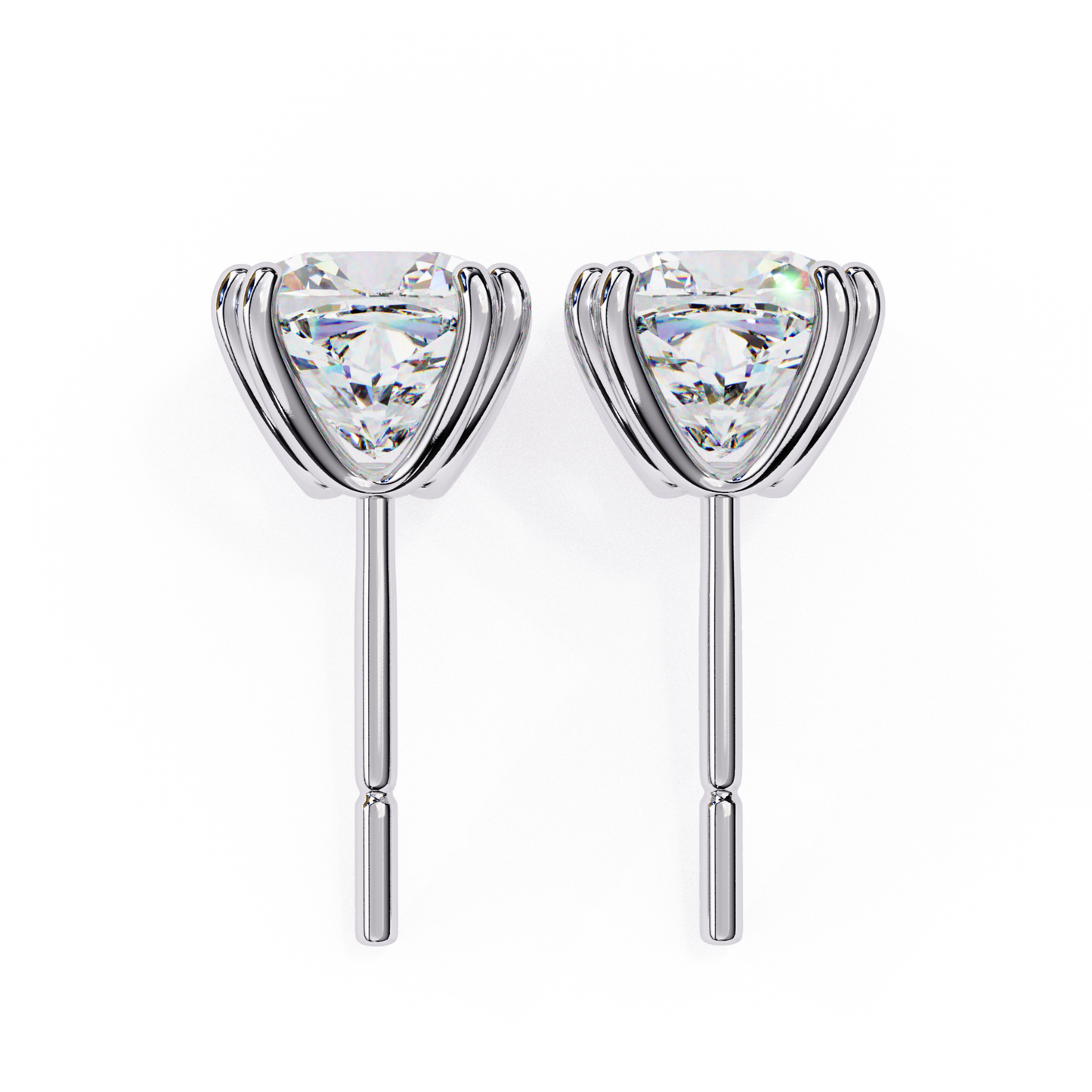 Real Lab Grown Diamond Gold Stud Earrings | Timeless Fine Jewelry