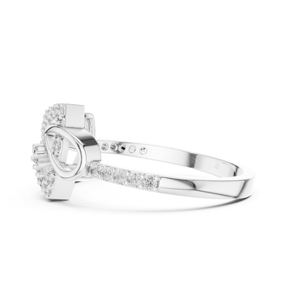 Princess Cut Open Wrap Diamond Ring | Modern Luxury Style