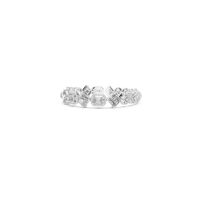 Round, Emerald & Radiant Diamond Bracelet | Luxury Tennis Style