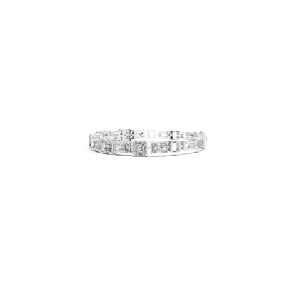 Emerald & Radiant Cut Diamond Tennis Bracelet | Luxury Style