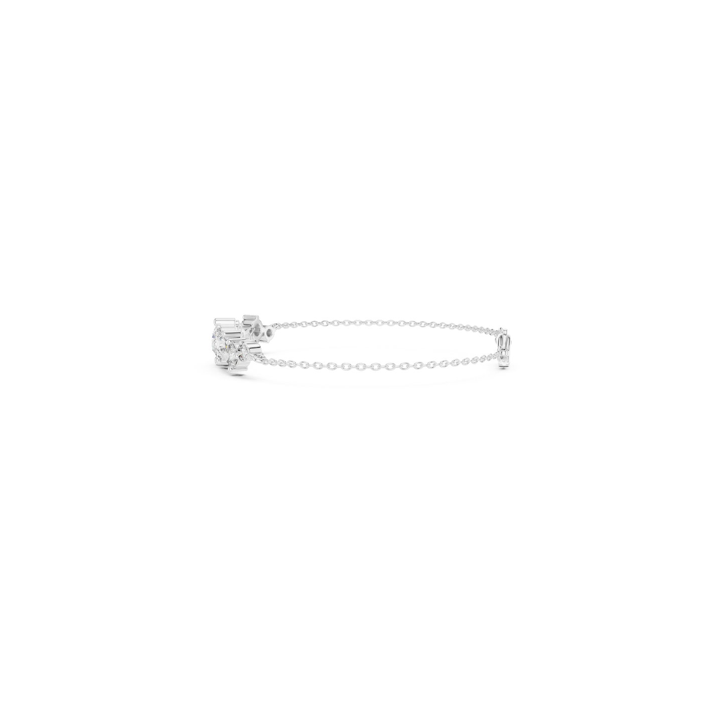 Round Diamond Cluster Bracelet | Elegant Luxury Style