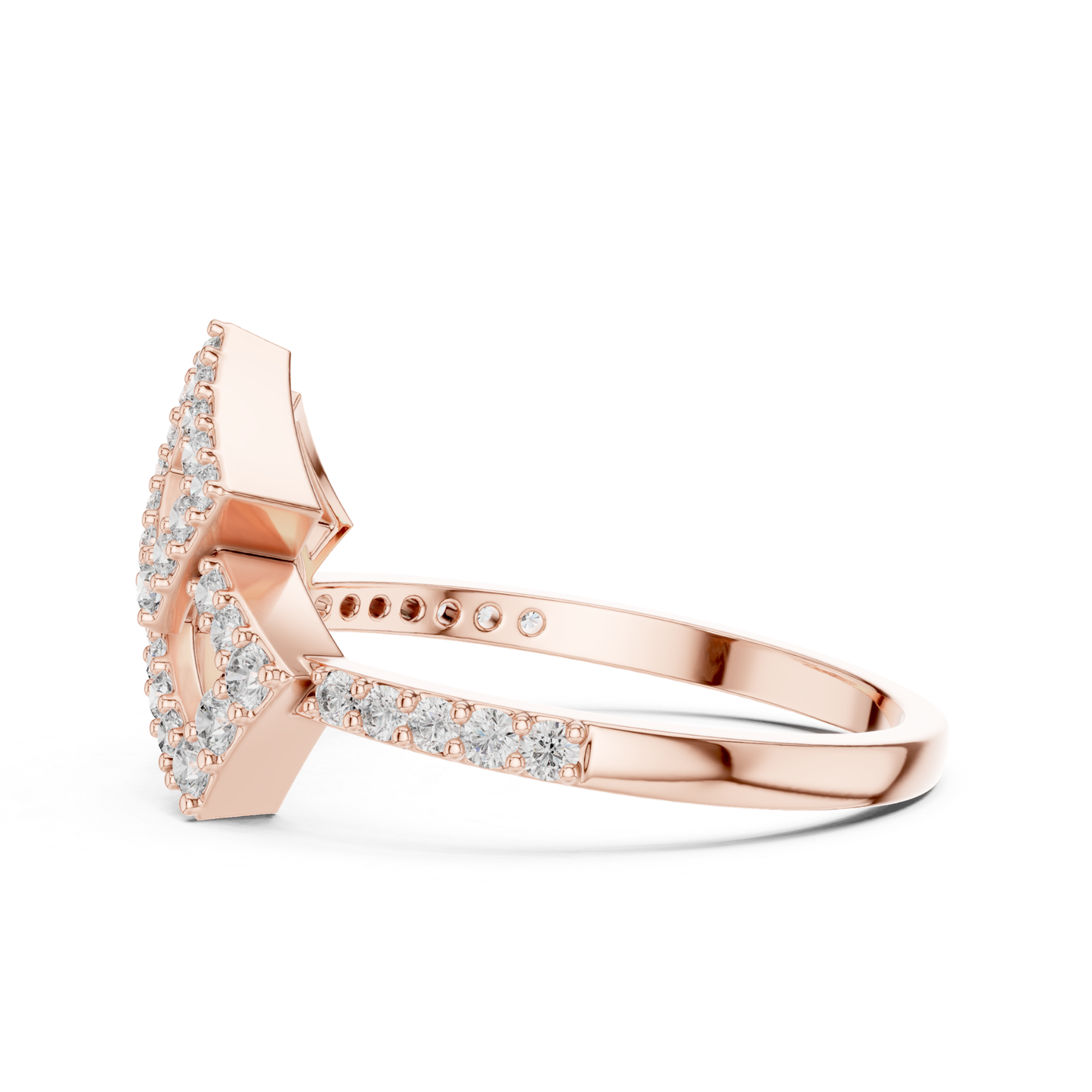 Princess Cut Double Square Diamond Rings | Modern Luxury Style