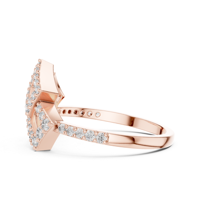 Princess Cut Double Square Diamond Rings | Modern Luxury Style