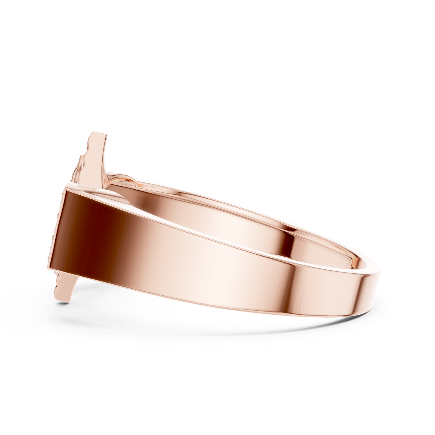 Round Diamond Geometric Statement Ring | Modern Luxury Style