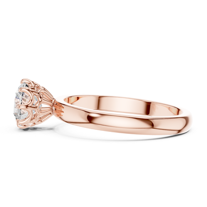 Klassischer runder Diamantring | Edler Schmuck aus 18K Gold