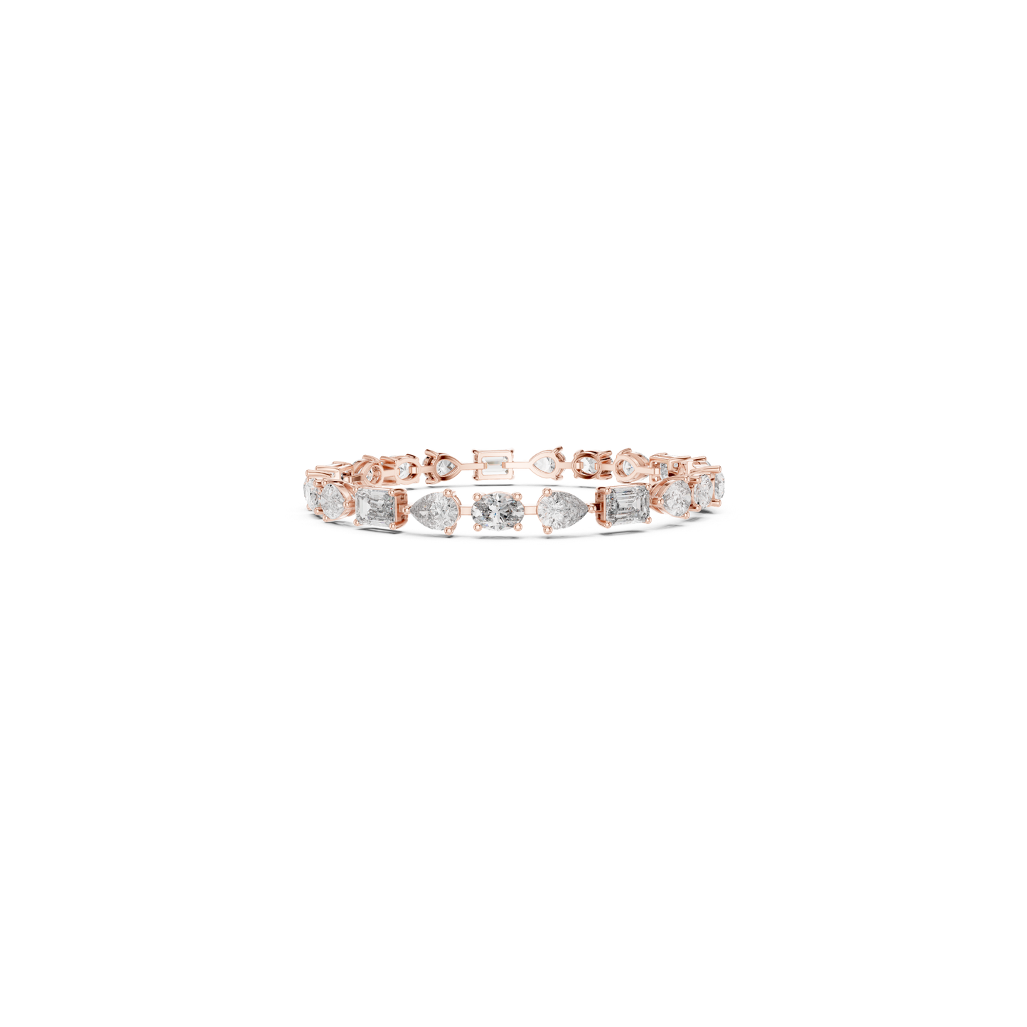Mixed Shape Diamond Tennis Bracelet | Modern Luxury Style Design