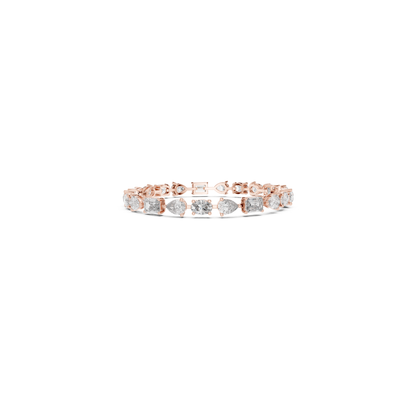 Mixed Shape Diamond Tennis Bracelet | Modern Luxury Style Design