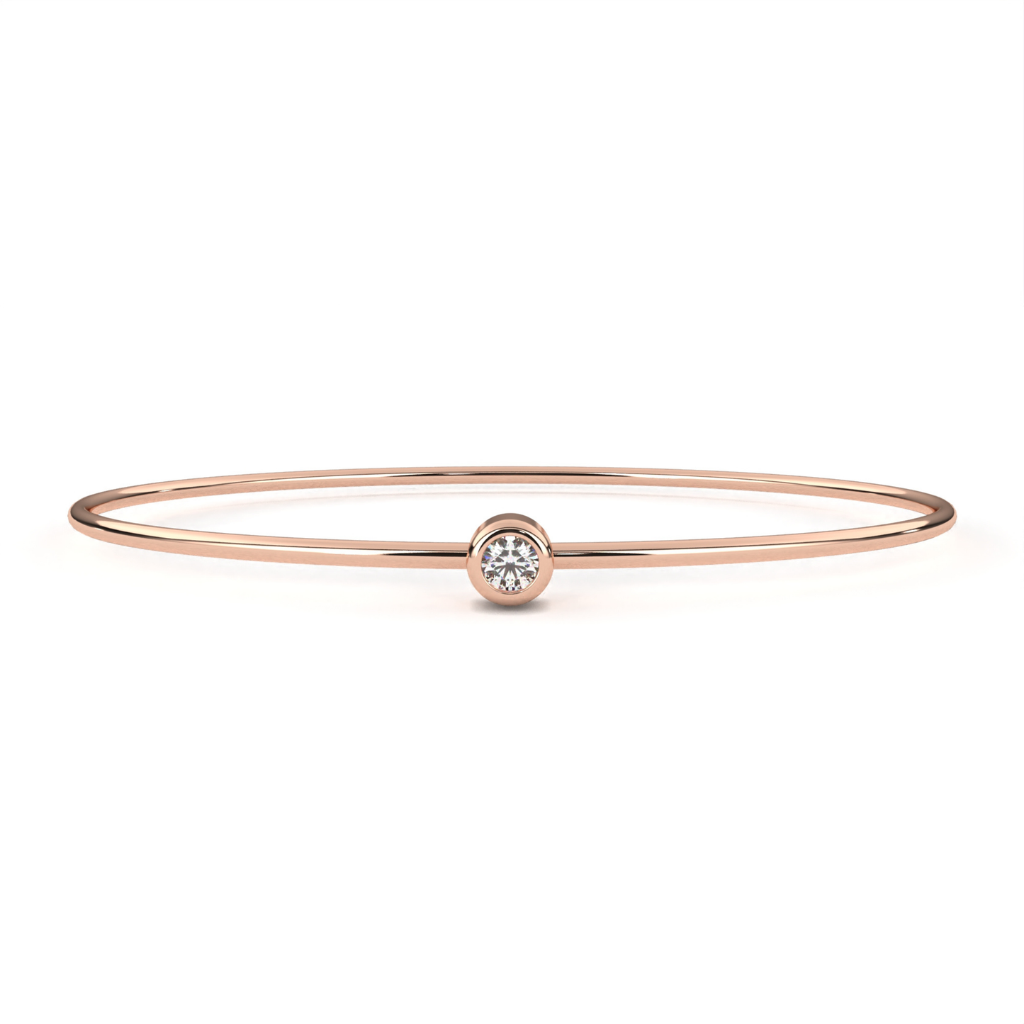 Klassisches Einzel-Diamantarmband | Edler Luxus aus 18K und 14K Gold
