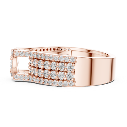 Flower Cluster Diamond Ring | Luxury Pave Gold Ring Style