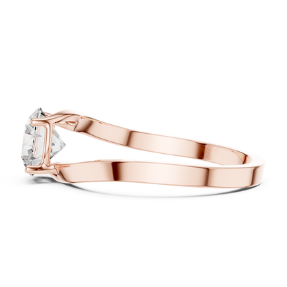 Round Diamond Open Band Ring | Where Brilliance Breathes Free