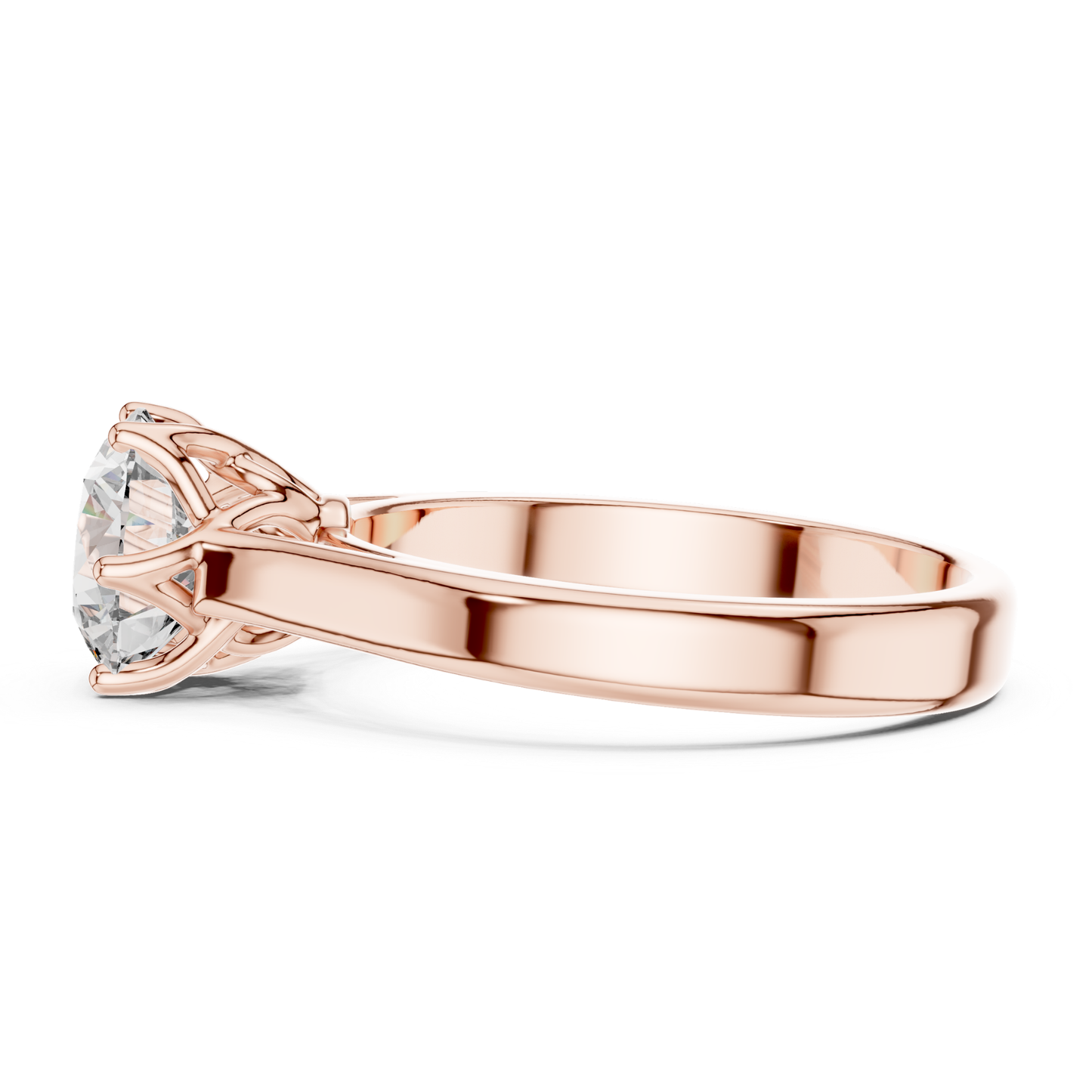 Round Diamond Classic Band Ring | Fine 18K 14K 10K Gold Luxe