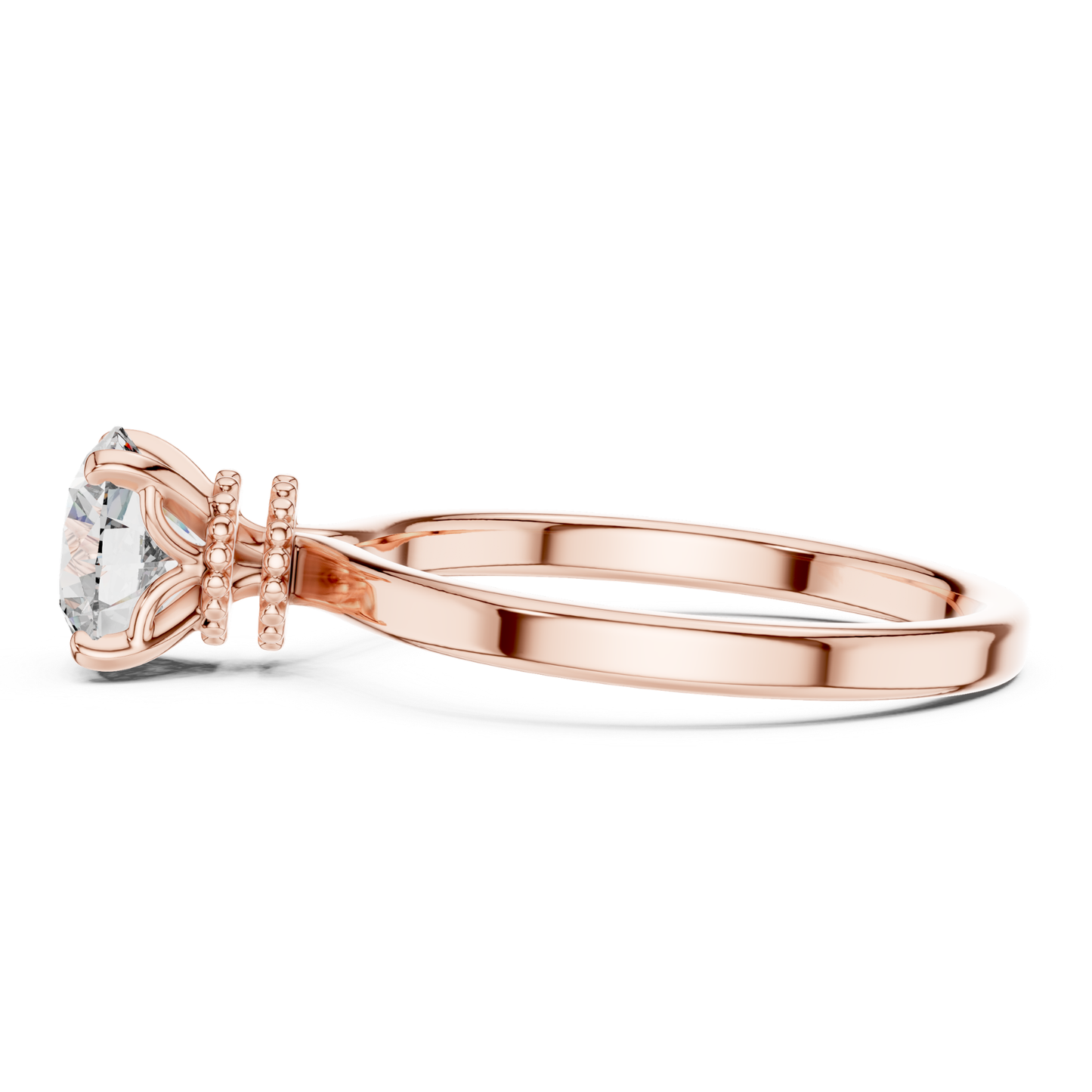 Round Diamond Classic Band Ring | 18K Gold Fine Jewelry