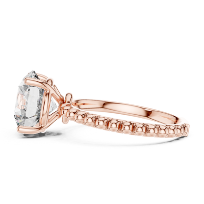 Round Diamond Beaded Band Ring | Brilliance Bead by Bead