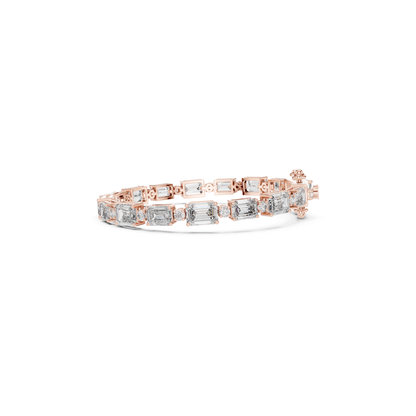 Emerald Cut Diamond Tennis Bracelet | Modern Luxury Jewelry Style