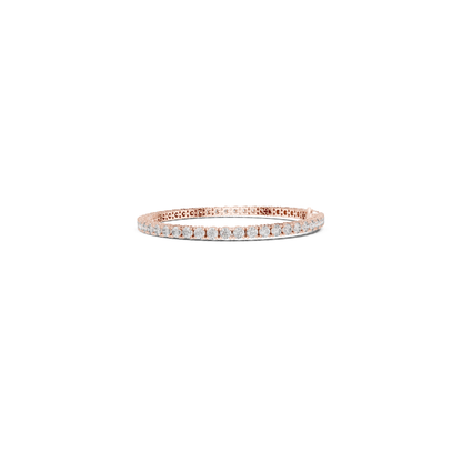 Round Cut Diamond Tennis Bracelet | Luxury White Gold Style