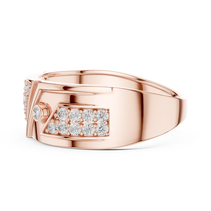 Luxury Triangle Diamond Band Rings | Modern Glamour Style
