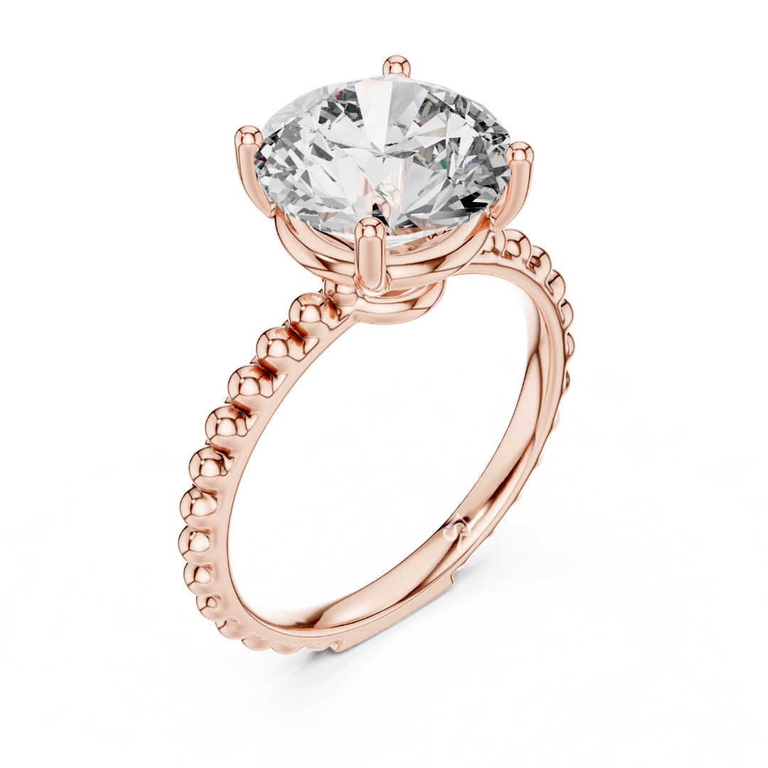 Bead band solitaire diamond ring angle view
Round solitaire diamond ring bead band angle
Solitaire diamond ring bead detail angle
Bead texture solitaire diamond ring profile
Classic solitaire diamond ring angled view
Bridal solitaire diamond ring bead band angle
Luxury solitaire diamond ring bead design angle
Minimal solitaire diamond ring angle look
Fine solitaire diamond ring bead band view
Solitaire diamond ring bead style angle