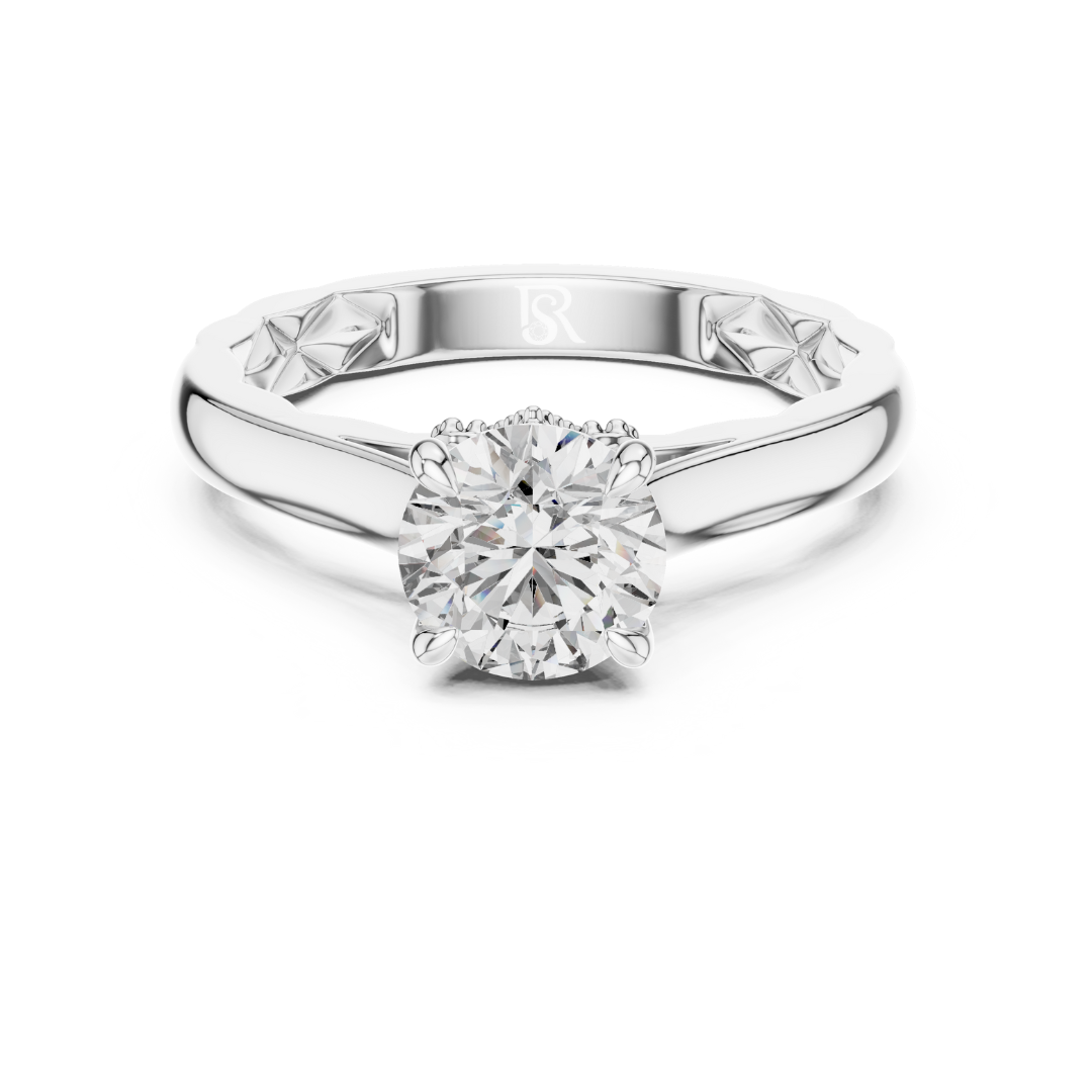 Classic round diamond solitaire ring
Round diamond solitaire ring design
Round cut diamond solitaire ring
Round diamond solitaire engagement ring
Classic round diamond solitaire jewellery
Round diamond solitaire ring front view
Round cut diamond solitaire band ring
Round diamond solitaire fine jewellery ring
Classic round diamond solitaire ring close view
Round diamond solitaire ring for engagement