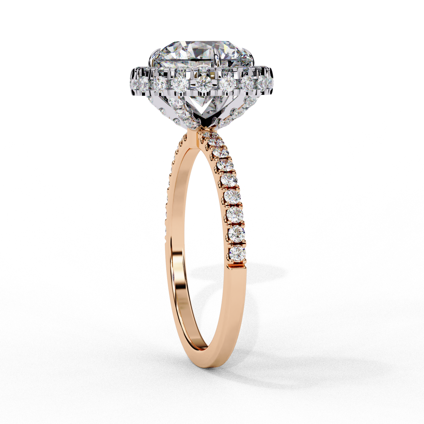Round diamond with halo
Halo ring with pave details
Elegant round diamond in halo
Rose gold halo engagement ring
Diamond center stone with halo
Ring with pave diamonds and halo
Halo engagement ring with shinning band
Round diamond in halo setting with pave band
Classic halo engagement ring with accents
Diamond halo ring with pave detailing