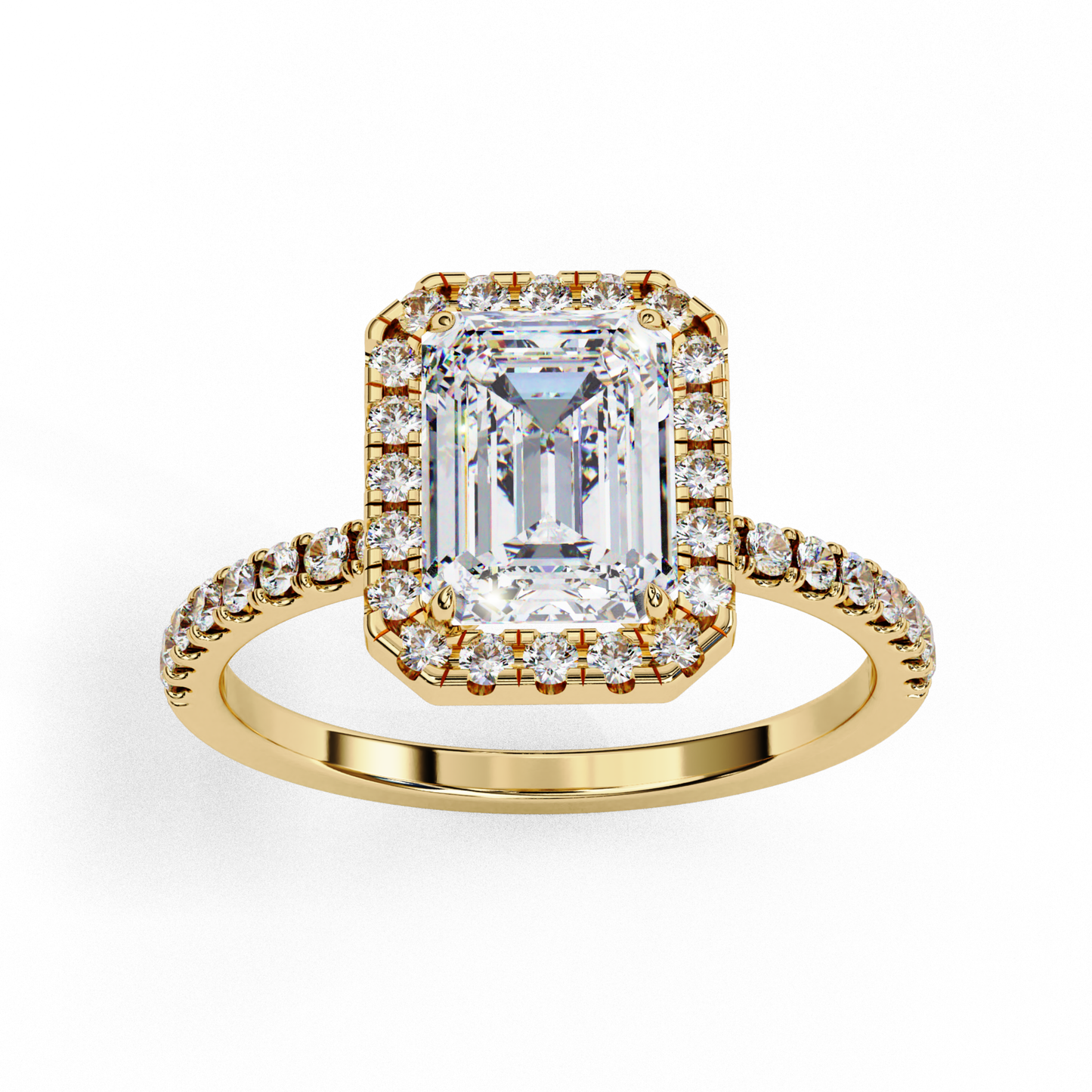 merald stone ring
Ring with emerald front view
Rectangular stone halo ring
Band ring with stone
Emerald ring design
Halo pattern ring
Centre stone front view
Classic stone ring
Emerald ring band
Fine ring with stone