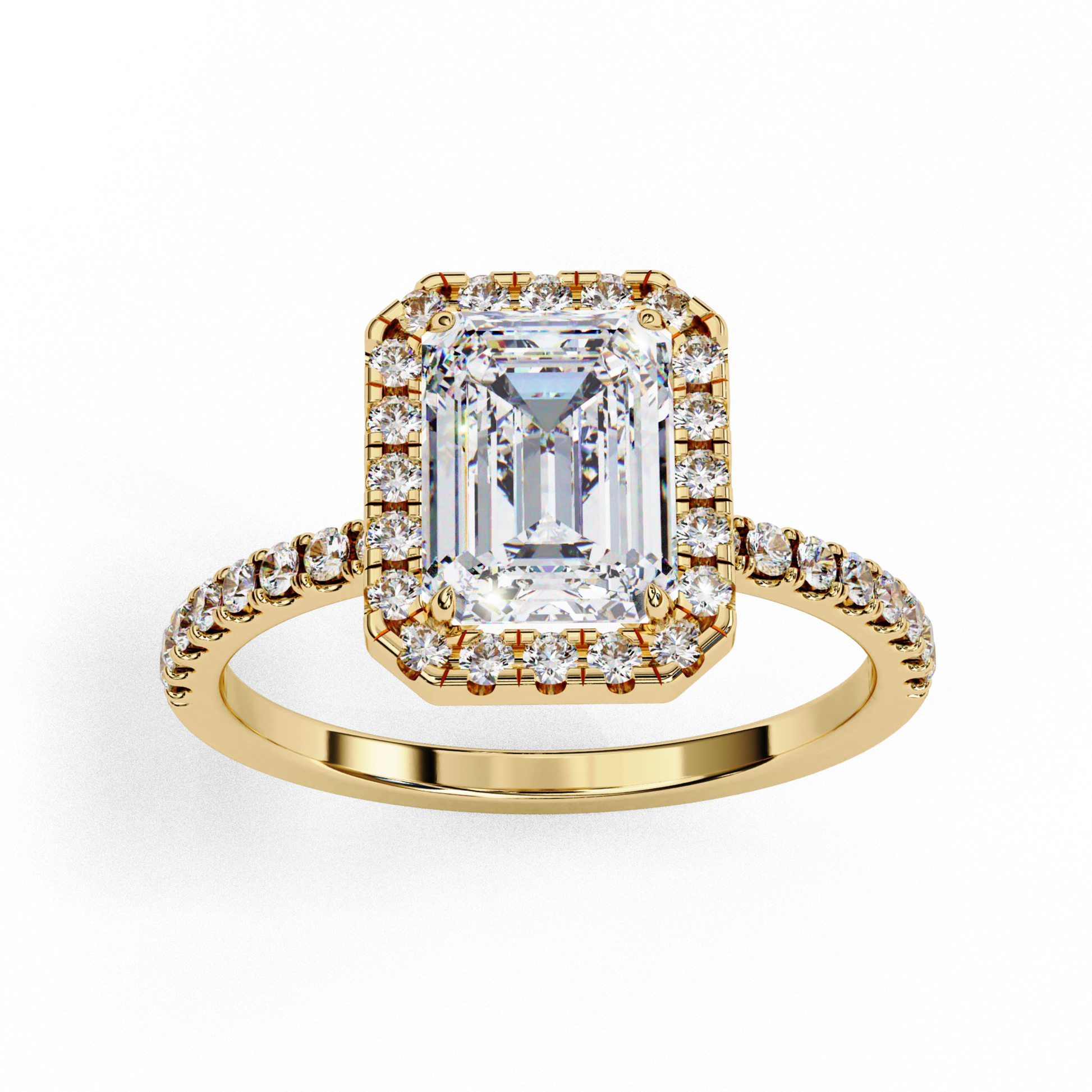 merald stone ring
Ring with emerald front view
Rectangular stone halo ring
Band ring with stone
Emerald ring design
Halo pattern ring
Centre stone front view
Classic stone ring
Emerald ring band
Fine ring with stone