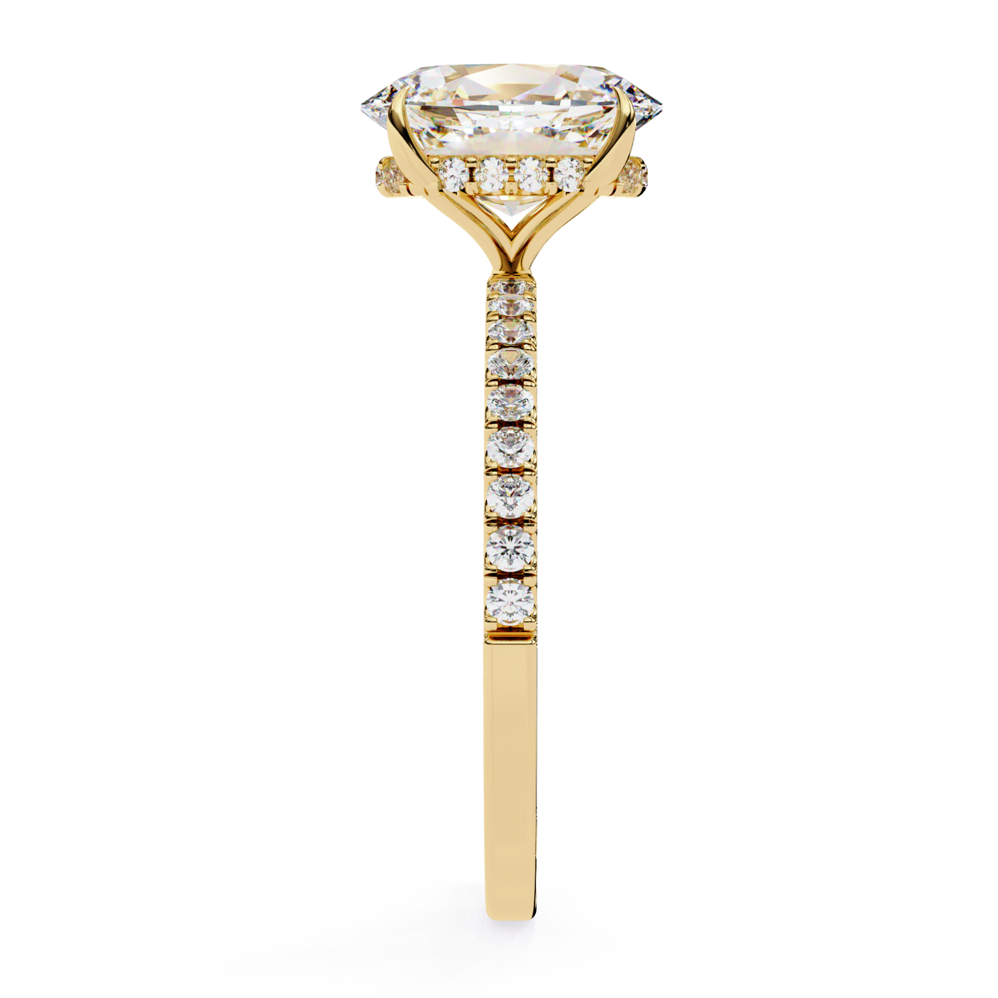 gold side set ring
side view gold set
slim gold band stones
gold band stone row
top gem gold side
tall gem set gold
gold band with gems
side form gold band
gold ring side look
slim gold gem set