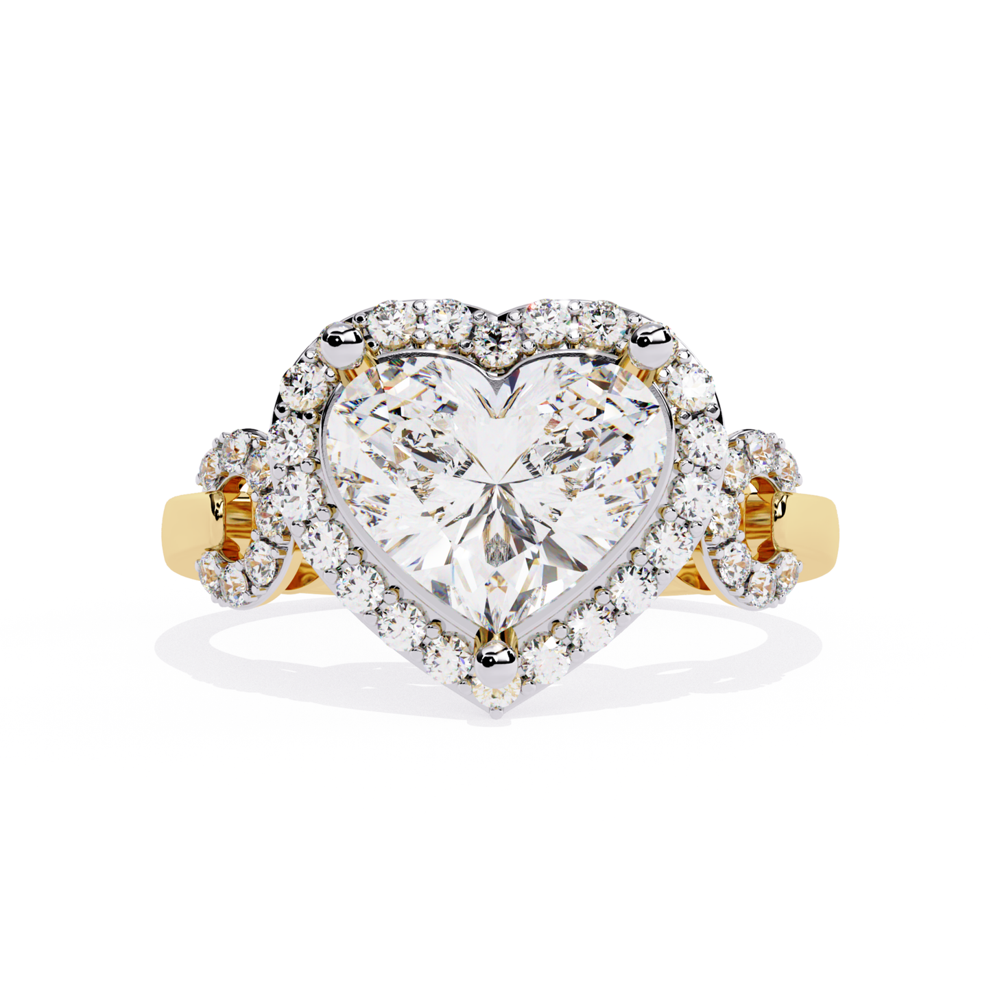 Heart diamond gold ring
Gold ring with heart diamond
Heart shape diamond ring
Diamond heart ring front view
Gold heart center ring
Heart diamond ring design
Gold band heart diamond
Heart diamond ring close view
Diamond ring with heart center
Gold heart diamond jewellery