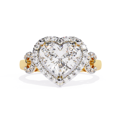 Heart diamond gold ring
Gold ring with heart diamond
Heart shape diamond ring
Diamond heart ring front view
Gold heart center ring
Heart diamond ring design
Gold band heart diamond
Heart diamond ring close view
Diamond ring with heart center
Gold heart diamond jewellery