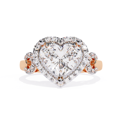 Heart diamond rose ring
Rose band heart diamond ring
Heart shape diamond ring front
Diamond heart ring rose tone
Heart diamond ring close view
Rose metal heart diamond ring
Heart diamond centre ring
Diamond heart ring detailed view
Rose finish heart diamond ring
Heart diamond jewellery ring