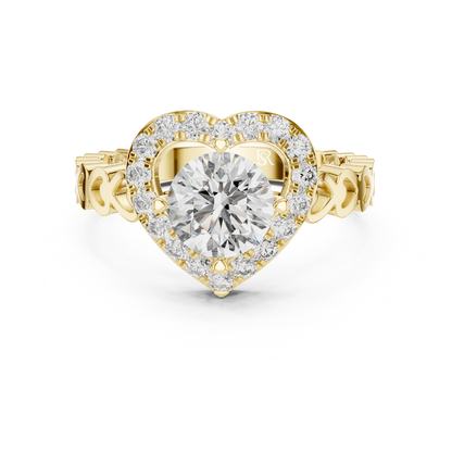Heart shape halo ring with round diamond
Round diamond in heart shape halo ring
Heart outline halo round diamond ring
Heart shape setting round diamond ring
Round diamond heart halo front view
Heart frame halo ring round center
Round diamond heart shape halo design
Heart style halo ring round stone
Heart shape halo with round diamond
Round diamond heart halo ring close
