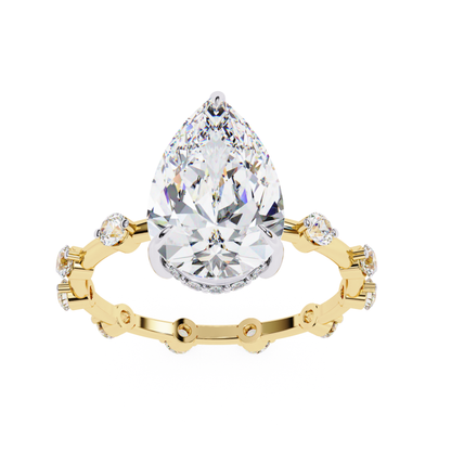 Yellow gold pear diamond band
Elegant pear diamond set in gold
Pear diamond with gold band
Yellow gold ring with pear diamond
Beautiful pear diamond in gold
Gold band with pear-shaped diamond
Pear diamond in a gold setting
Yellow gold ring featuring pear diamond
Gold ring with pear diamond design
Yellow gold pear cut diamond ring