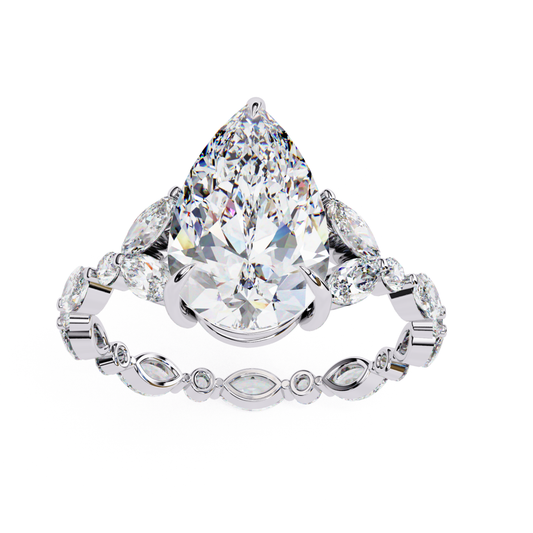 Pear diamond with halo in white gold
White gold ring with pear diamond
Halo ring with pear diamond
Pear diamond in white gold
Elegant pear diamond ring
White gold band with pear diamond
Halo ring with pear-shaped diamond
Pear diamond in white gold band
White gold pear diamond halo
Pear diamond engagement ring