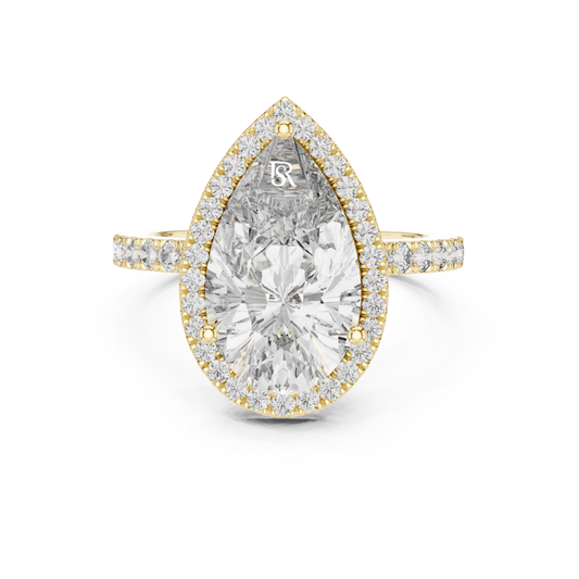pear halo diamond ring front view
pear shape halo ring front angle
pear cut diamond halo ring
pear diamond ring front design
halo pear shape ring close view
pear diamond halo ring detail
pear shape ring top view
pear halo ring centered view
pear cut halo ring front profile
pear diamond ring face view