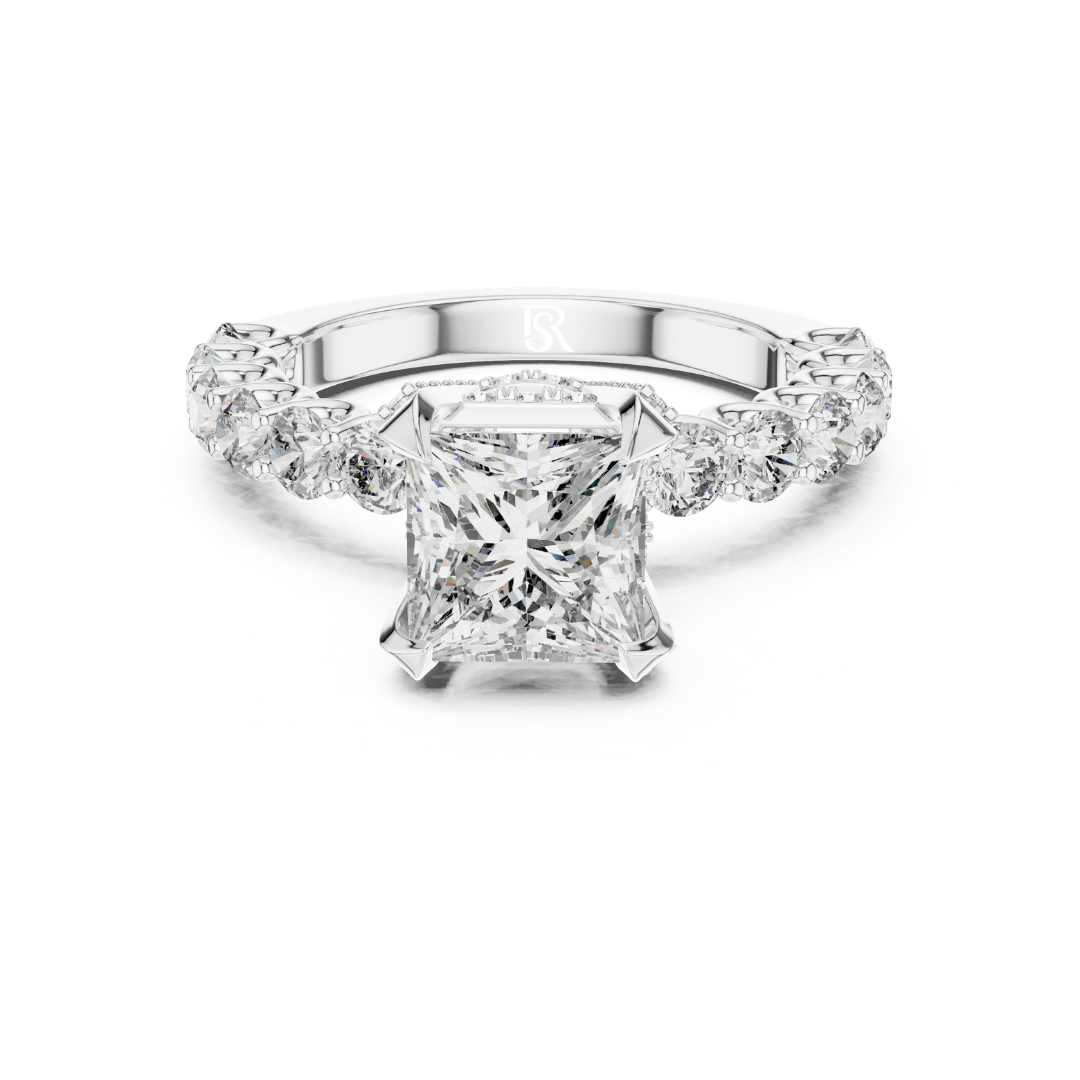 Princess cut diamond solitaire ring white gold
Princess cut diamond ring with side stones
White gold princess cut diamond solitaire ring
Princess cut diamond solitaire ring front view
White gold diamond ring princess cut design
Princess cut diamond ring close view
Princess cut diamond solitaire ring band detail
White gold diamond ring side stone setting
Princess cut solitaire diamond ring fine finish
White gold princess cut diamond ring image