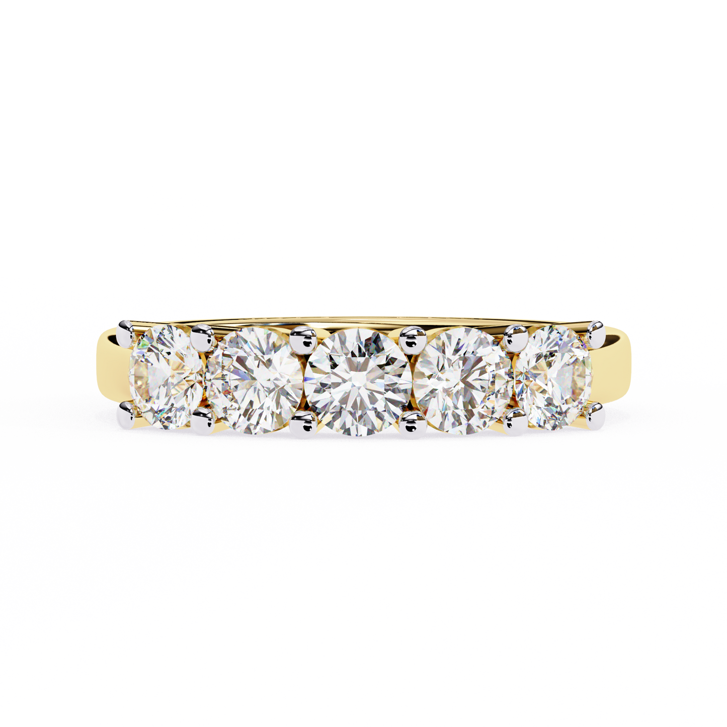 Opulent Aura Diamond Band in Yellow Gold