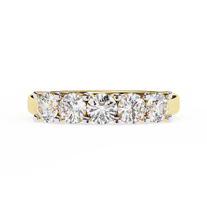 Opulent Aura Diamond Band in Yellow Gold