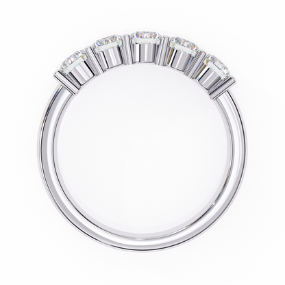 Opulent Aura Diamond Band in White Gold