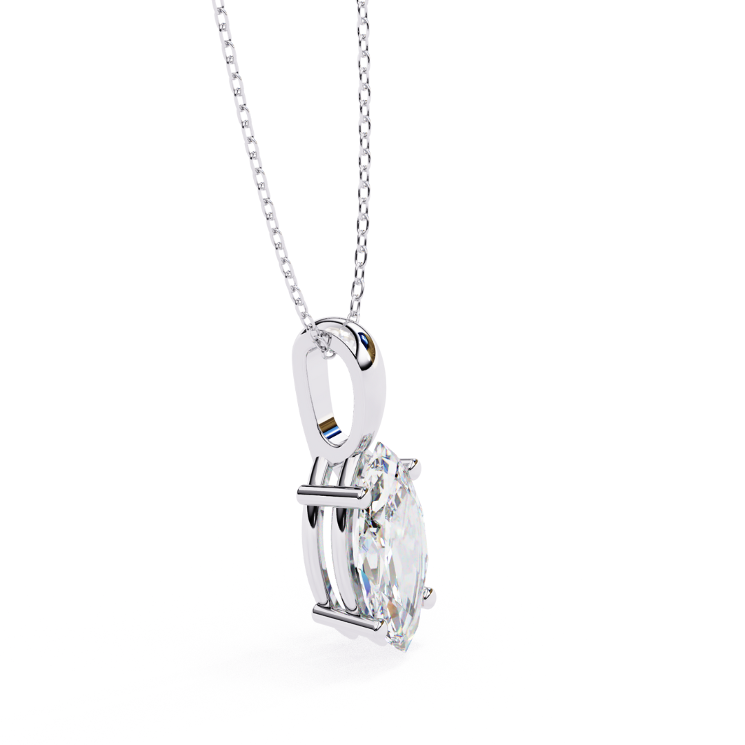 Marquise Solitaire Lab Grown Diamond Pendant