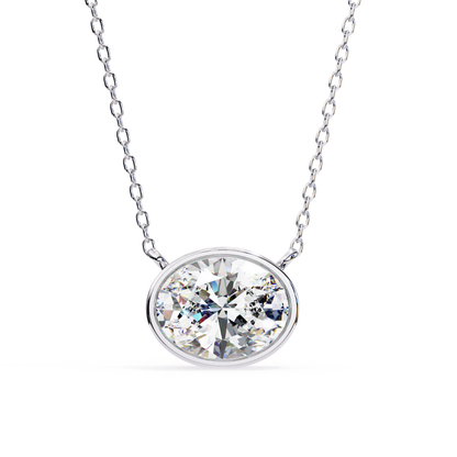 Radiant Aura Lab Grown Diamond Pendant with Chain