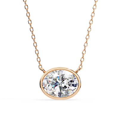 Radiant Aura Lab Grown Diamond Pendant with Chain