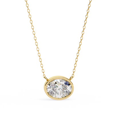 Radiant Aura Lab Grown Diamond Pendant with Chain