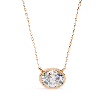 Radiant Aura Lab Grown Diamond Pendant with Chain