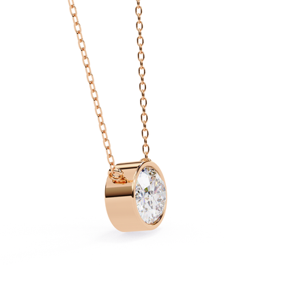 Radiant Aura Lab Grown Diamond Pendant with Chain
