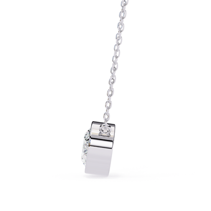 Radiant Aura Lab Grown Diamond Pendant with Chain